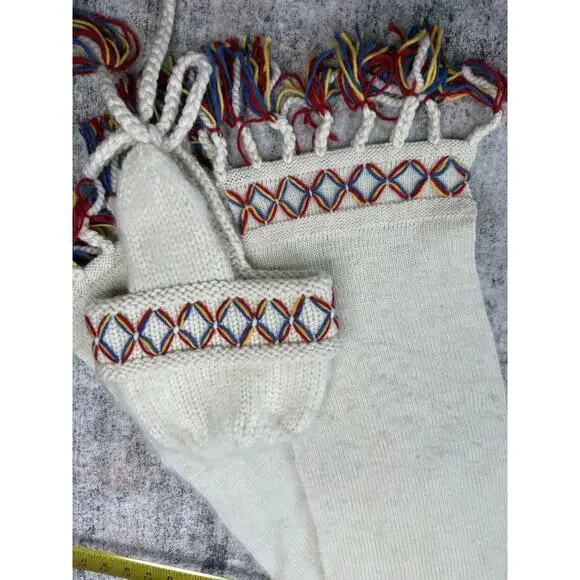 Swedish Norwegian Wool Hat And Scarf Set Lovikka Style Handmade Nordic - Picture 5 of 5